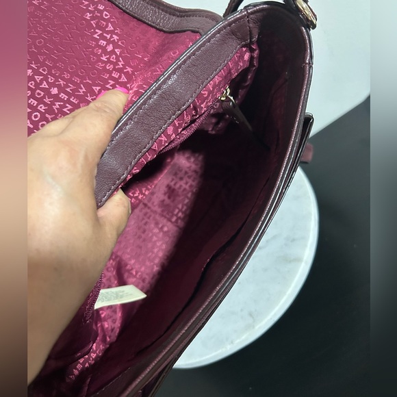 EUC Kate Spade Burgundy/Ox Blood Leather With Suede Accents Crossbody - Picture 11 of 12